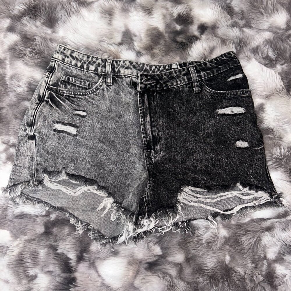 Black Jean Shorts